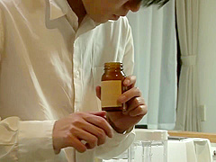 05D2423-Step sister who drank tea with aphrodisiac gets in heat and rides on Step brother's cock