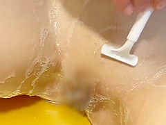 ホtル遊びパート2 パイパンで剃毛してから初めてのローションプレイhotel Play Part 2 First Lotion Play After Shaving With Shaved Pussy