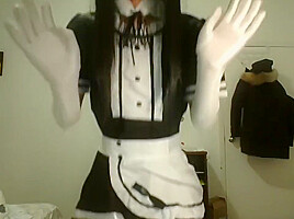 A GOOD CROSSDRESS MAID NEVER WASTE A SINGLE DROP