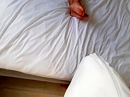 A Girl With A Shaved Pussy Spreads Her Legs For Homemade Porn Close-up