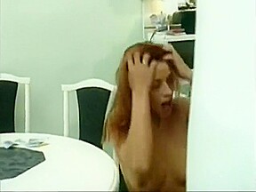 A filthy older woman rides a big cock in a public toilet for money