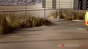 A sexy busty ebony gets fucked hard by a big black cock Jessica 5000 in action
