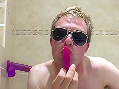 ANAL Fucking with huge dildo, see Silvesters GAPE finishing with cumshot