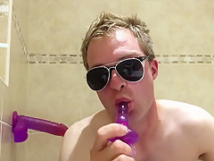 ANAL Fucking with huge dildo, see Silvesters GAPE finishing with cumshot