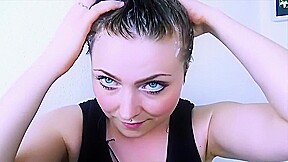 ASMR Silky Soapy Scalp Massage Hot Girl Nice Eyes