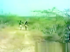 African girl fucked by white cock in forest