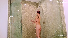 Aidra Fox In Redhead Invites Her Boyfriend In Shower And Excites Him