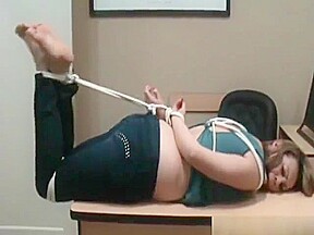 Alessandra Tied at Office