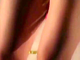 Alice Pons likes to show you her vagina lips as she comes down the ladder