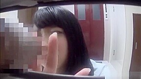 Alluring Asian honey Saitou Miyu in blowjob scene indoors