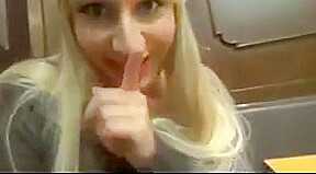 Amateur - cute blond college girl cumfaced in mcdonalds