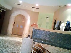 Amateur fem gets her chubby body in shower