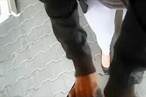 Amazing outdoor sucking with a huge cumshot!