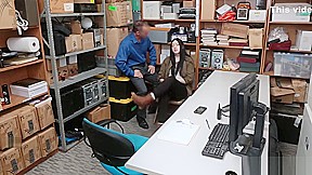 Amilia Onyx taste and titfuck Officer Marcus cock at the back office