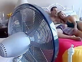 An amateur blonde mature makes a porn video