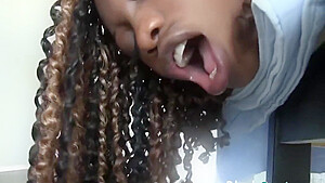 Anal Fucking Of Hot Ebony Girl In Her Ass With Buttplug
