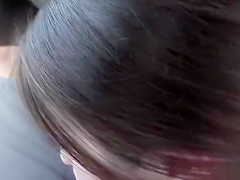 Anastasia Rose gives a blowjob on a road trip