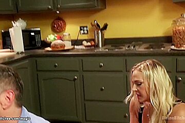 Angel Allwood And Christian Clay In Cuckold Husband With Big Male Pole Stepson