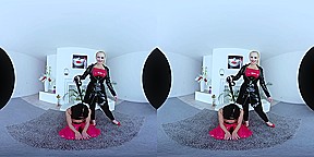 Angel Wicky & Francys Belle in Latex Angel With a Slave - CzechVRFetish