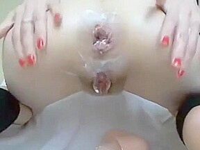 AngelsDan1el super sloppy anal ride and prolapse show