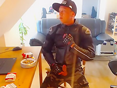Another Dainese Biker Leather Jacket Smoke and Wank