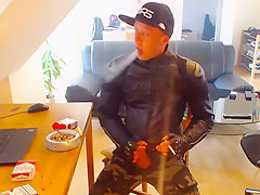 Another Dainese Biker Leather Jacket Smoke and Wank