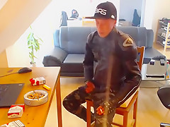 Another Dainese Biker Leather Jacket Smoke and Wank