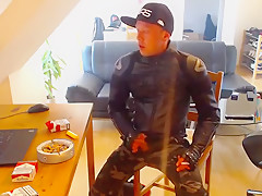 Another Dainese Biker Leather Jacket Smoke and Wank