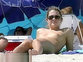 Appealing chicks caught on a hidden nudist beach