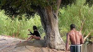 Ashley Adams throating and riding BBC