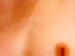 Asian hottie in lingerie cumshot