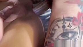 Asian twink spanked roughly while breeding with inked jock
