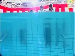 Asian uniform wetlook swim
