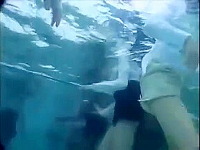 Asian uniform wetlook swim