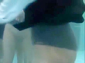 Asian uniform wetlook swim
