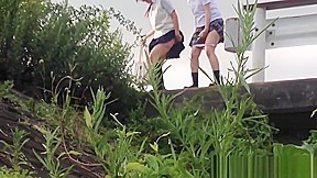 Asians piss off footpath