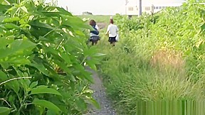 Asians piss off footpath