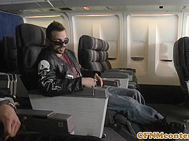 Assfucked CFNM stewardess joins mile high club