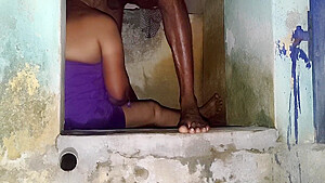 Aunty Was Washing Her Clothes In The Bathroom For Bath I Stroked Her Gently And Had Sex With Her