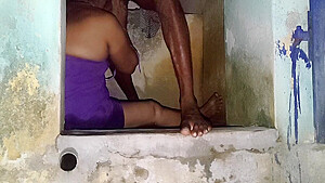 Aunty Was Washing Her Clothes In The Bathroom For Bath I Stroked Her Gently And Had Sex With Her