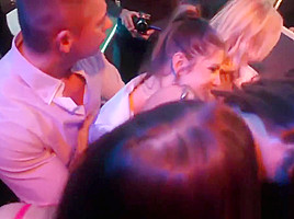 Awesome lesbians gets wild in a club