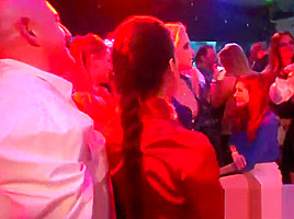 Awesome lesbians gets wild in a club