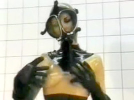 Awesome looking lesbian whores in latex action