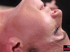 BDSM perverted MILF trapped slut whipped by dirty guy
