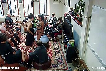 Babe Gang Bang Fucked At Public Party - Charley Chase