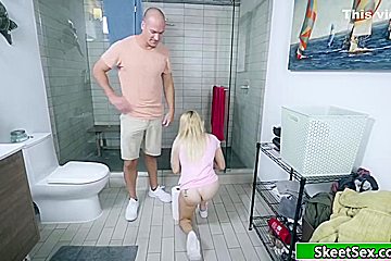 Babe Stretched By Big Hard Prick