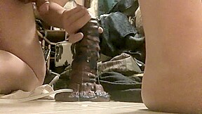 Bad Dragon First try!!!! Painful anal massive toy 