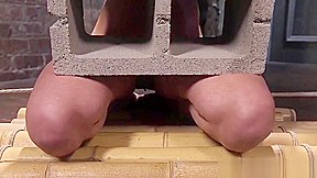 Ball gagged inked bdsm subs pussy toyed using vibrator