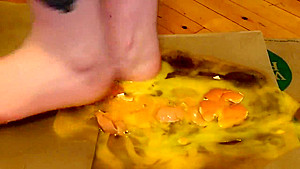 Barefoot Raw Egg Crushing