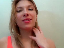 Beautiful Blonde Show Her Hairy Pussy